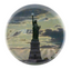 Statue of Liberty Mirror Button