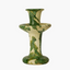 Green Splatter Tamegroute Candlestick XS