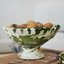 Green Splatter Tamegroute Pedestal Fruit Bowl S