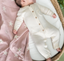 Cream Milan Knit Jumpsuit | 3-6M