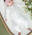 White Milan Knit Jumpsuit | 6-12M