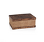 Rosso Burlwood + Raffia Box | Small