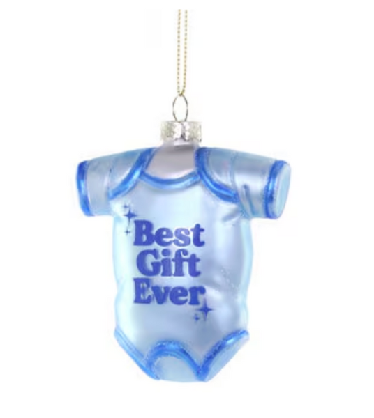 Best Gift Ever Ornament - Blue