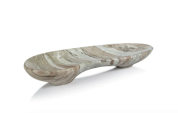 Arabescato Marble Organic Bowl