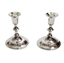 4.75" Silver Plated Candlesticks