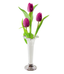 8" Silver Plated Wavy Vase