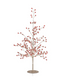 19" Red and Gold Beaded Glass Berry Tree
