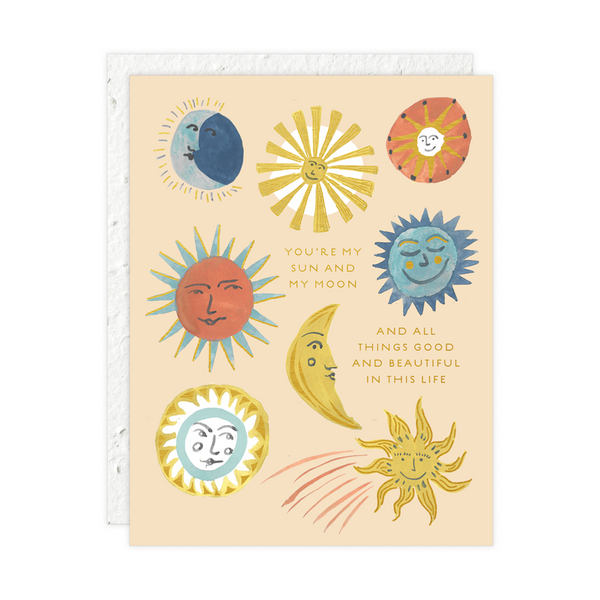 Sun and Moon Love/Friendship Card