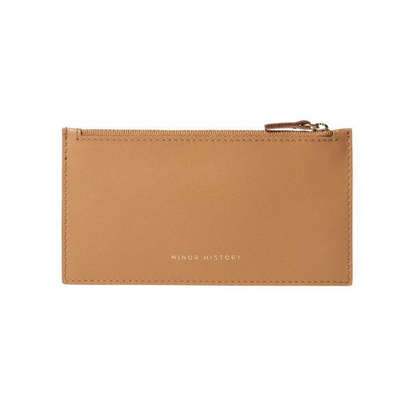 The Backstage Zipper Pouch | Saddle