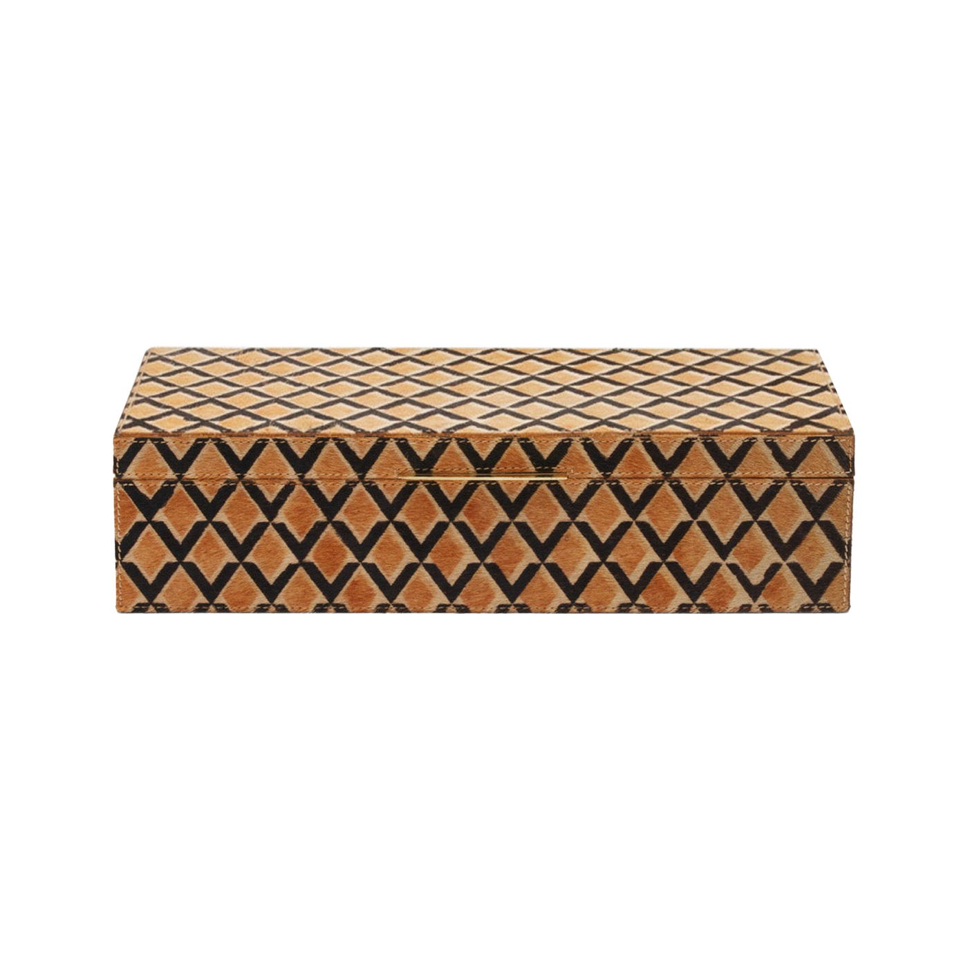 Zion Box - Large (Orange and Black Hair on Hide)