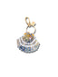 Seashell Bag Charm + Keychain | Baby Blue