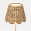 Scalloped Woven Wicker Shade