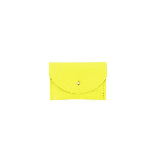 Cardholder - Chartreuse Leather
