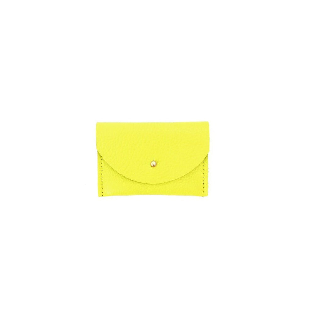 Cardholder - Chartreuse Leather