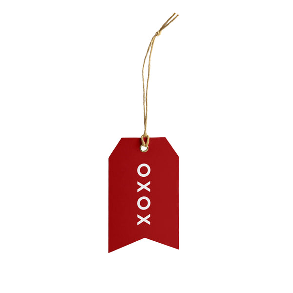 XOXO Gift Tag - Red