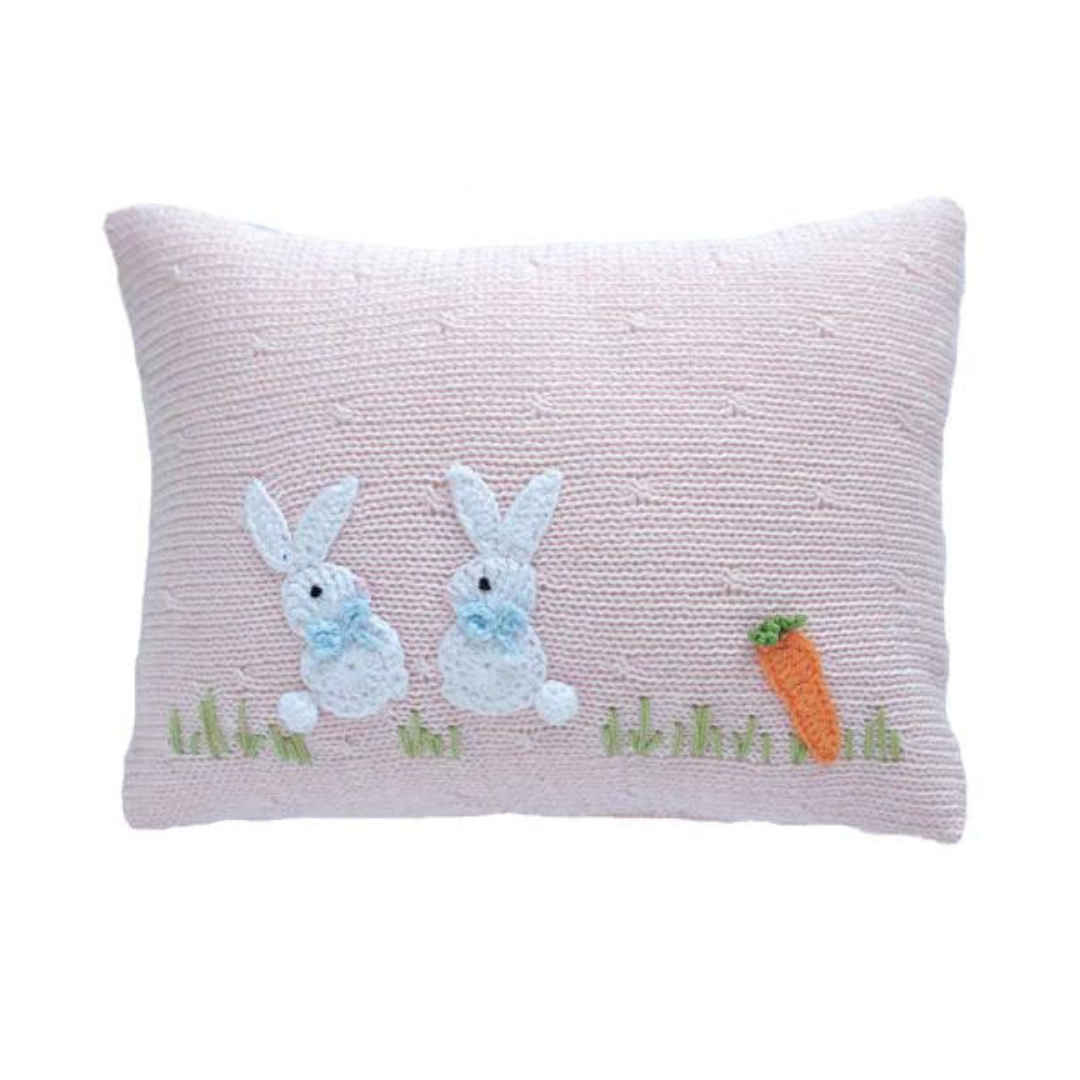 Baby Bunny Mini Pillow - Pink