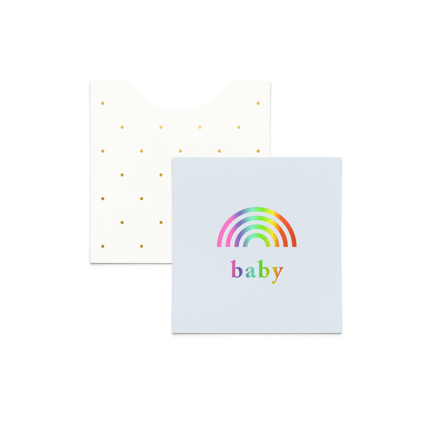 Blue Rainbow Baby Mini Card