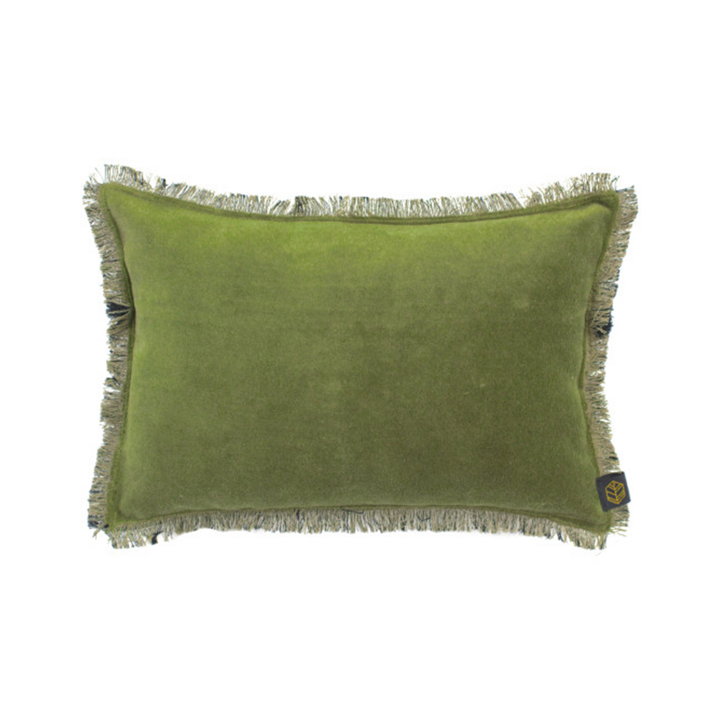 Delhi Small Cushion - Olive 12x8