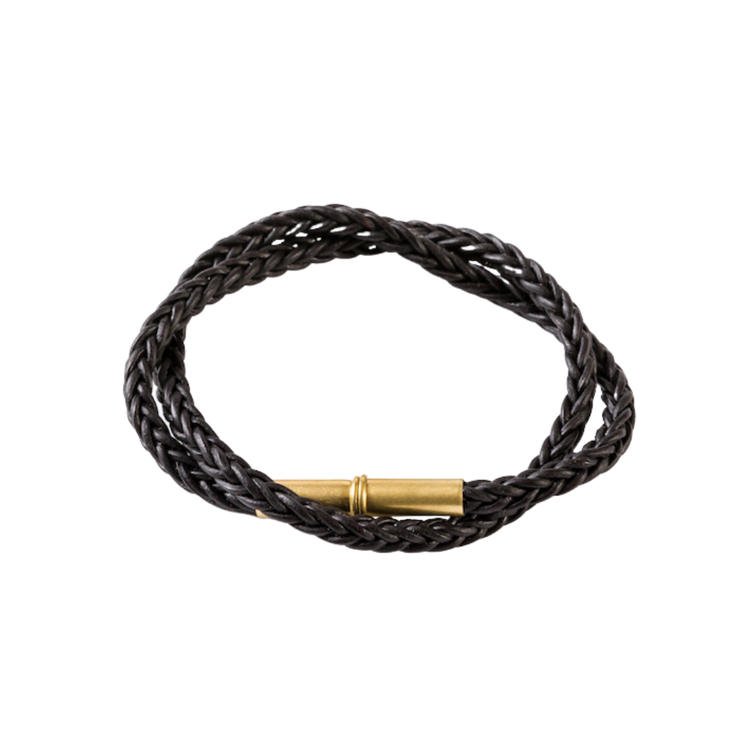 Flint Braid Bracelet - Black Bolo XL