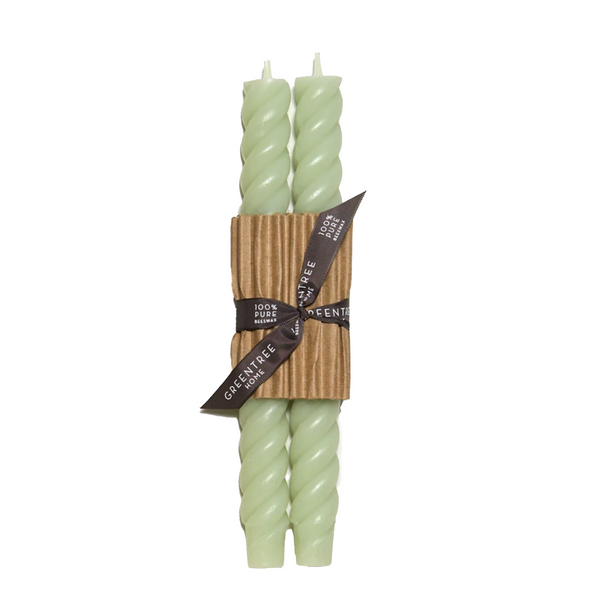 Rope Candles 10" - Celadon