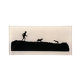 Silhouette - Boy Dog Squirrel Tray