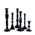 Black Lacquered Candlestick No. 4