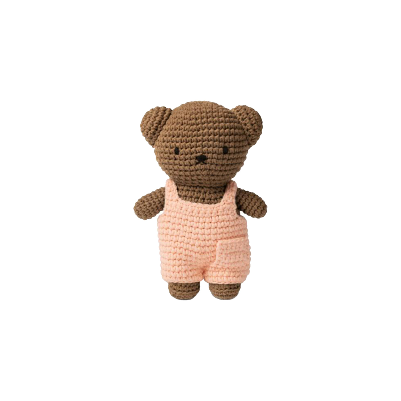 Boris Crocheted Soft Toy - Pink Jumpsuit