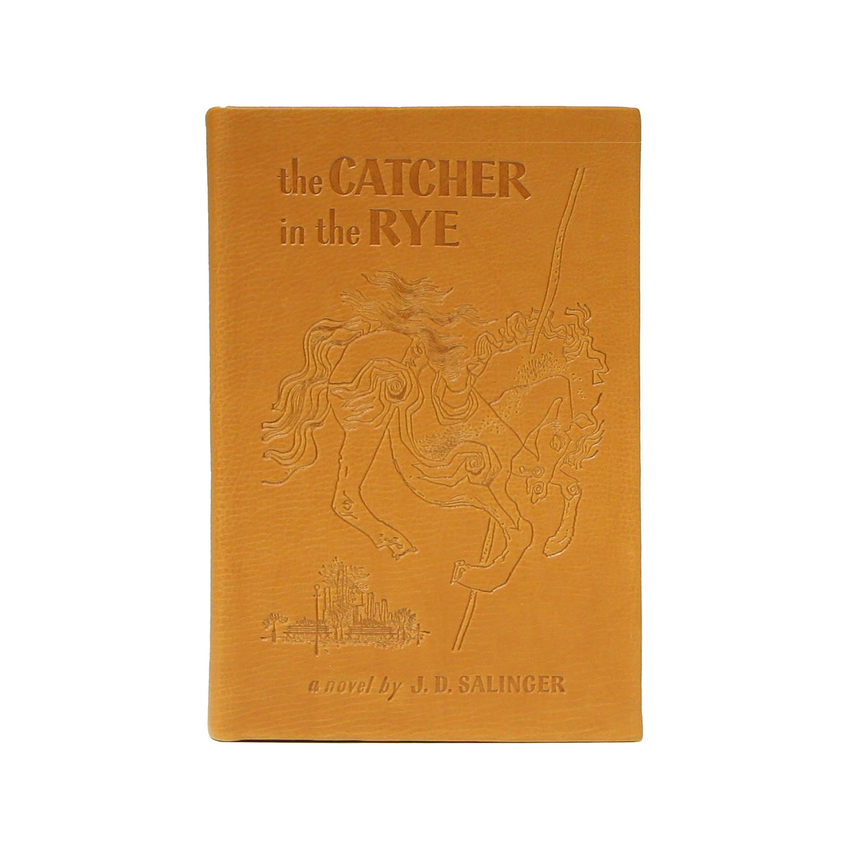 THE CATCHER IN THE RYE - JD SALINGER ~ LEATHER BOUND GIFT EDITION w/ FREE  BOX