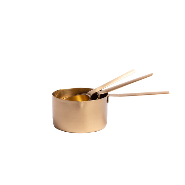 Brass Measuring Cups - Set of 3