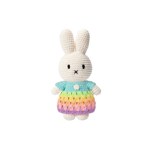 Miffy Crocheted Soft Toy - Rainbow Dress