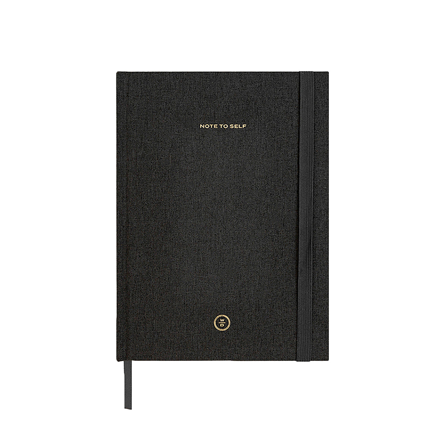 Linen Note to Self Journal - Black