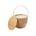 Round Picnic Cooler Basket - Natural