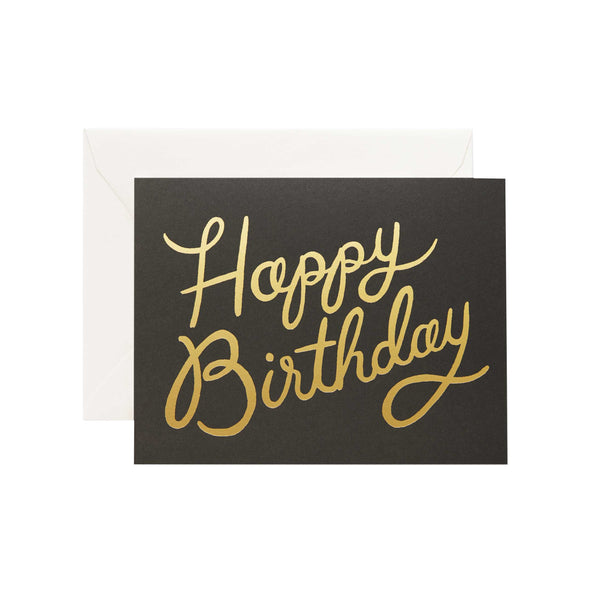 Shimmering Happy Birthday Card