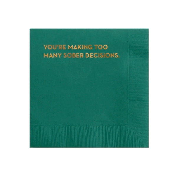 Napkins - Sober Decisions