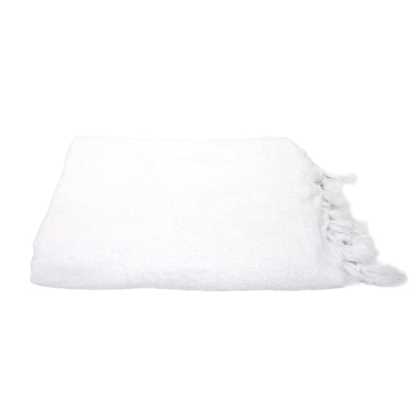 Fouta Towel - White Terry